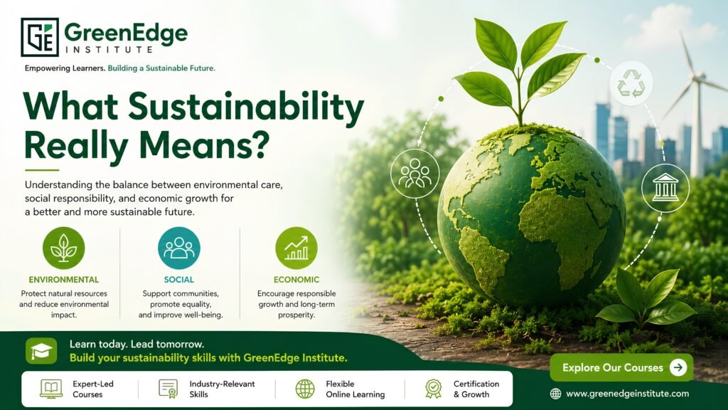 Greenedge Institute What Sustainability Really Means